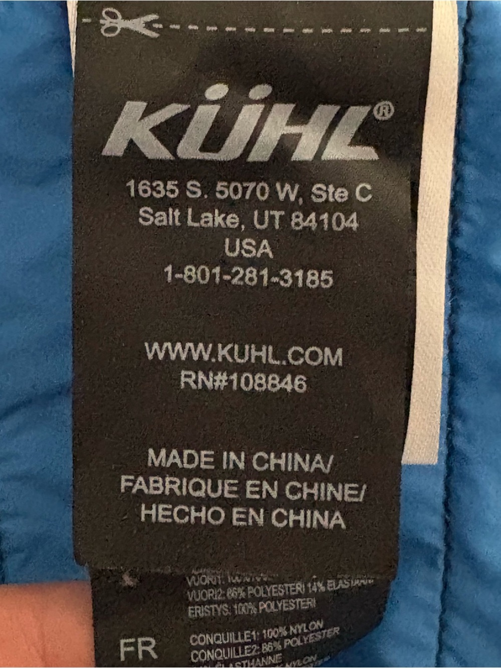 Kuhl Spyfire Jacket Mens M Navy Midnight Blue Down Puffer Full Zip 1064 Gorpcore - Picture 8 of 12